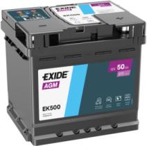 EXIDE EK500 - BATERÍA EXIDE EK500 SERIE AGM 50AH. 570A