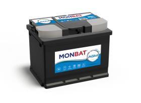 MONBAT MT60AGM - BATERíA MONBAT SERIE AGM 60AH. 640A + DERECHA