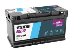 EXIDE EK950B - BATERÍA EXIDE EK950B SERIE AGM 95AH. 850A + DERECHA