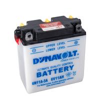 DYNAVOLT D6N11A-3A - BATERíA DYNAVOLT MOTO D6N11A-3A / 11AH. 88A + DERECHA