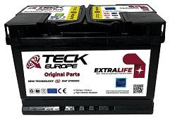 TEX TEX7400 - BATERÍA TECK BY EXIDE SERIE DYNAMIC 74AH. 670A + DERECHA