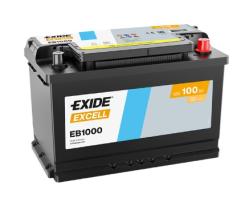 EXIDE EB1000 - BATERÍA EXIDE EB1000 SERIE EXCEL 100AH. 720A +DERECHA