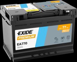 EXIDE EA770 - BATERíA EXIDE EA770 SERIE PREMIUM 77AH. 760A + DERECHA