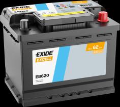 EXIDE EB620 - BATERíA EXIDE EB620 SERIE EXCELL 62AH. 540A + DERECHA