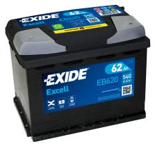 EXIDE EB620 - BATERíA EXIDE EB620 SERIE EXCELL 62AH. 540A + DERECHA
