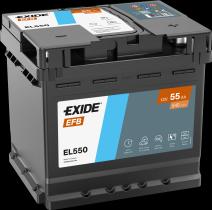 EXIDE EL550 - BATERíA EXIDE EL550 SERIE EFB 55AH. 540A + DERECHA