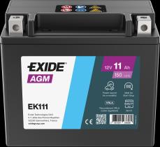 EXIDE EK111 - BATERÍA EXIDE EK111 SERIE AGM 11AH. 150A + IZQUIERDA