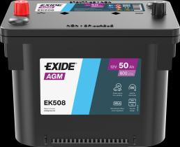 EXIDE EK508 - BATERÍA EXIDE EK508 SERIE AGM 50AH. 800A