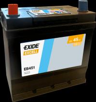 EXIDE EB451 - BATERÍA EXIDE EB451 SERIE EXCELL 45AH. 330A + IZQUIERDA