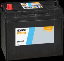 EXIDE EB455 - BATERÍA EXIDE EB455 SERIE EXCELL 45AH. 330A + IZQUIERDA