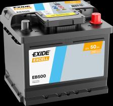 EXIDE EB500 - BATERÍA EXIDE EB500 SERIE EXCELL 50AH. 450A + DERECHA