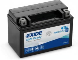 EXIDE AGM12-7.5 - BATERÍA EXIDE MOTO AGM12-7.5 / 8AH. 120A + IZQUIERDA